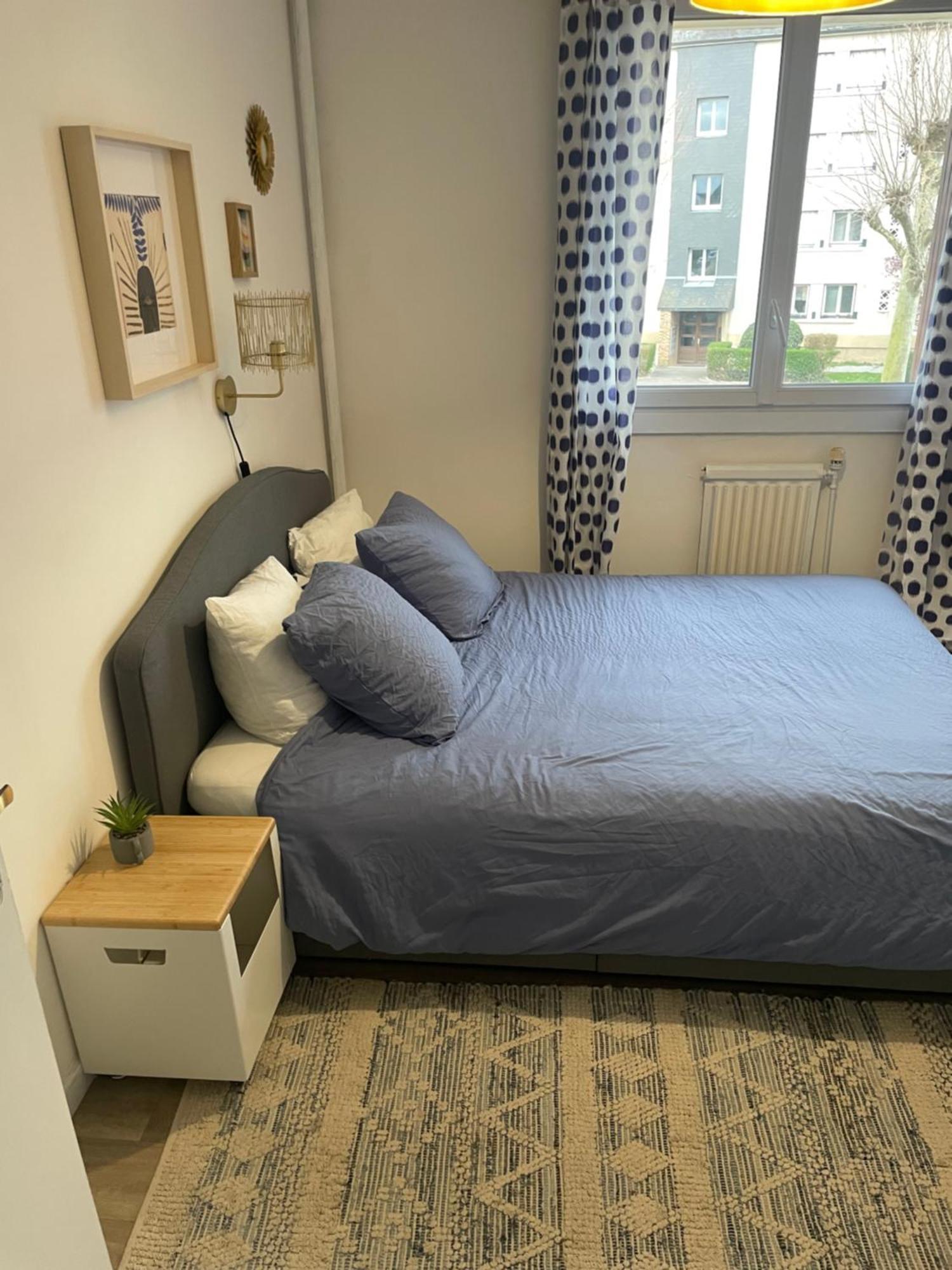 Bel Appartement Spacieux ,Convivial De 3 Chambres Avec Parking Prive Secure Caen Bagian luar foto